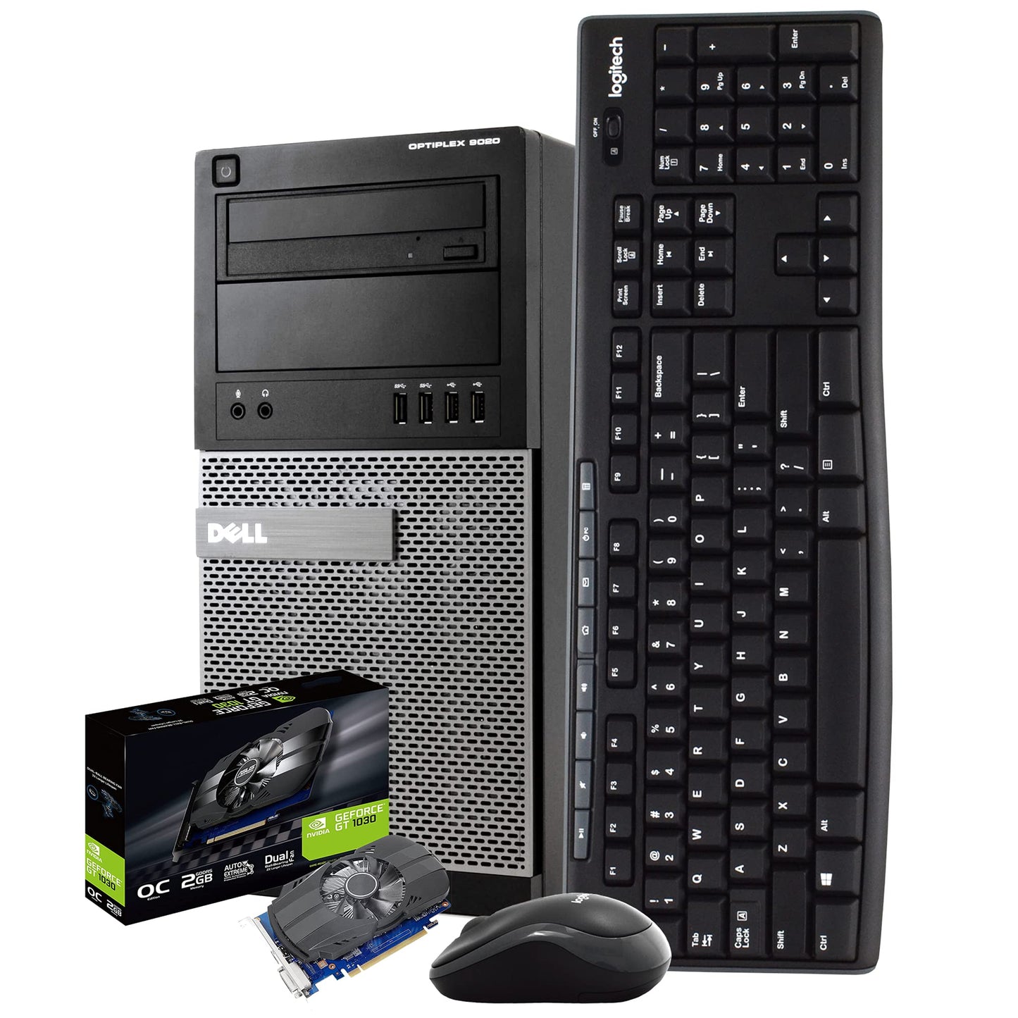 Dell Gaming PC Computer 16GB 500GB SSD Nvidia GT1030 WiFi Windows 10 HDMI (Renewed)