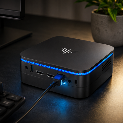KAMRUI AK1 Plus Mini PC Desktop Computer 12th N95(up to 3.4GHz) Mini PC 16GB RAM 512GB SSD Micro PC Computer Mini Tower PC Support 4K HDMI Desktop PC with Dual WiFi BT4.2 for Business Home Office