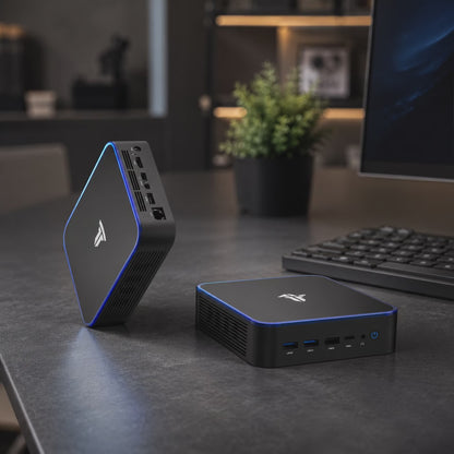 SRESNAIL Windows 11pro Mini PC 16GB RAM & 512GB M.2 SSD Tiny Desktop Computer Alder Lake N95 CPU 4 Cores 4 Threads Mini PC Support 2.4G & 5.0G WiFi Gigabit Ethernet Black